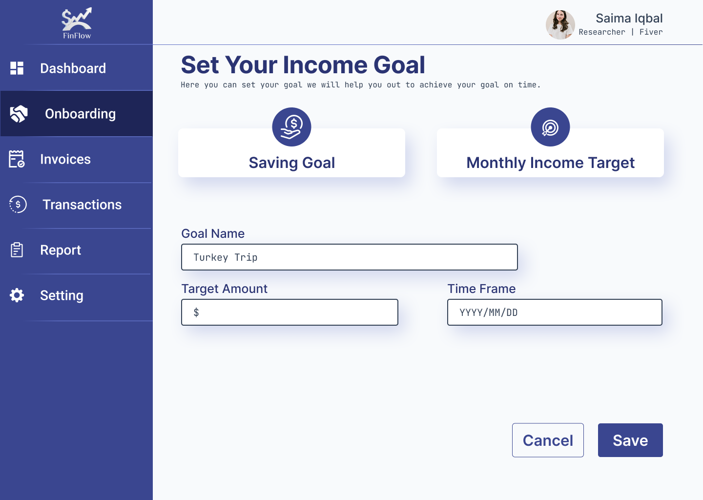 Set Financial Goal